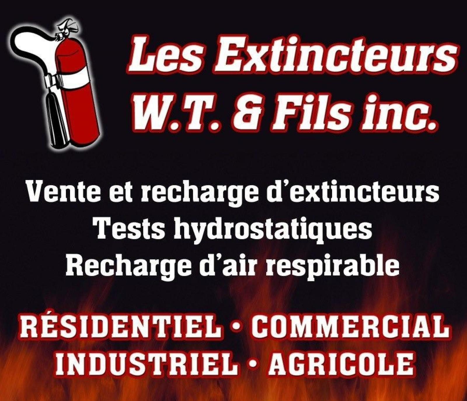 Les Extincteurs WT et fils. Logo